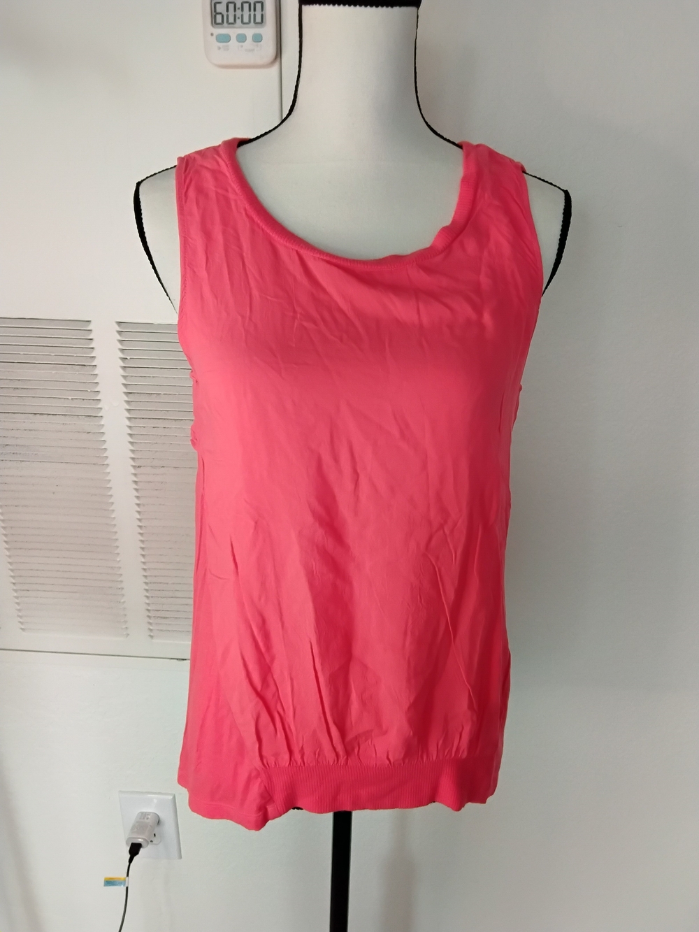 Splendid Coral Pink Scoop Neck Tank Top
